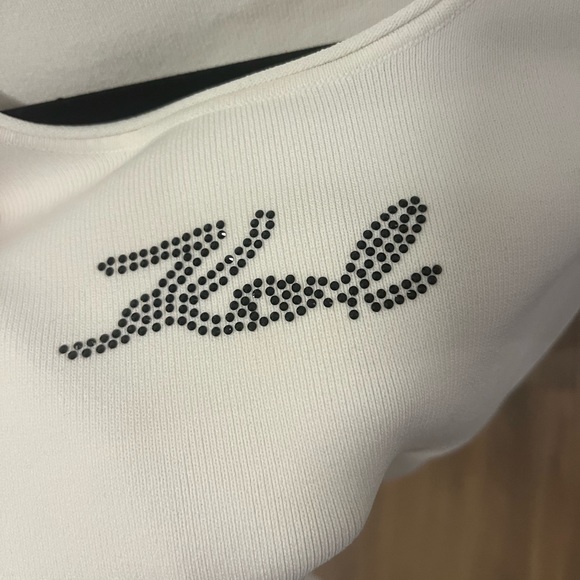 Karl Lagerfeld logo-embroidered tank top, size small - Picture 3 of 3